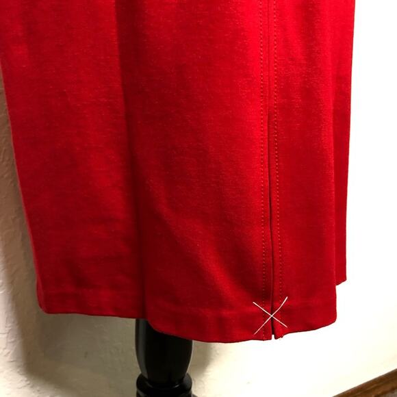 Talbots red sleeveless sheath dress size 6 NWT - Picture 13 of 14